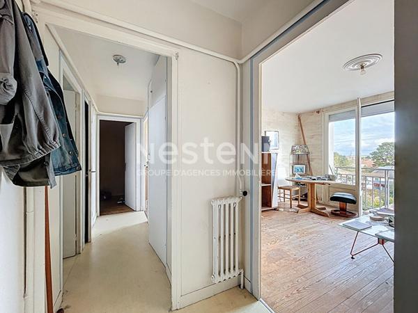 Appartement Nantes quartier ZOLA, 3 pièces, 2 chambres, dernier étage