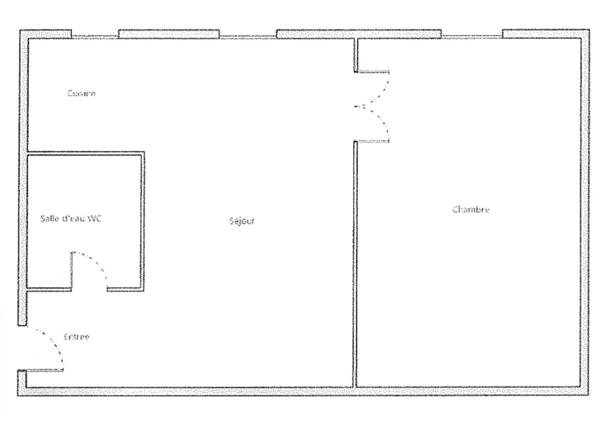 Joli 2p lumineux 32m2 Passage Turquetil