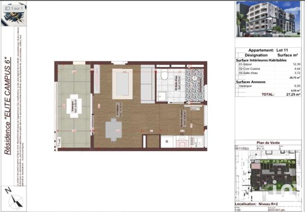 Appartement 1 pièce de 30 m² à TAMPON (KM 14) (97430)