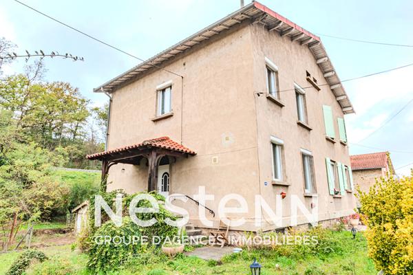 A Blaye-les-Mines, maison mitoyenne d'un côté 4 pièces principales sur sous-sol complet avec terrain attenant
