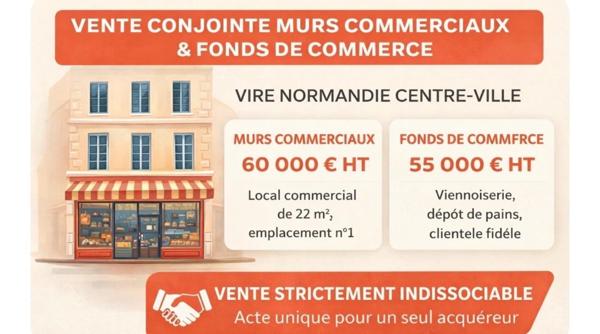Fonds De Commerce à VIRE NORMANDIE, 14500 - 25m²