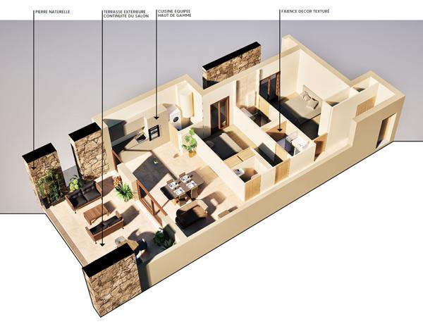 Appartement 3 pièces 69 m2