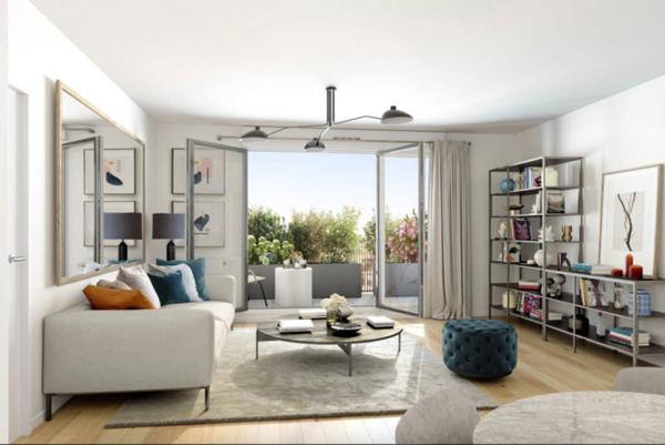 Appartement à vendre 3 pièces, T3, 60,14 m2, MASSY (91), 2 balcons, parking