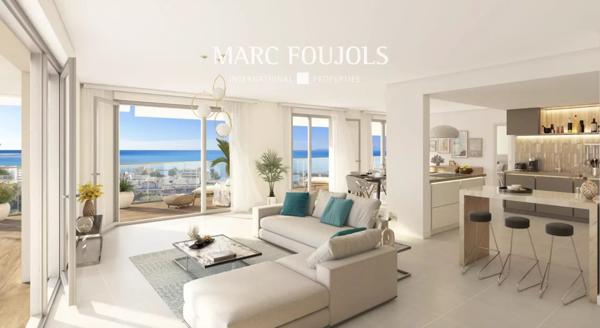 appartement neuf vue mer avec piscine et solarium sur le toit