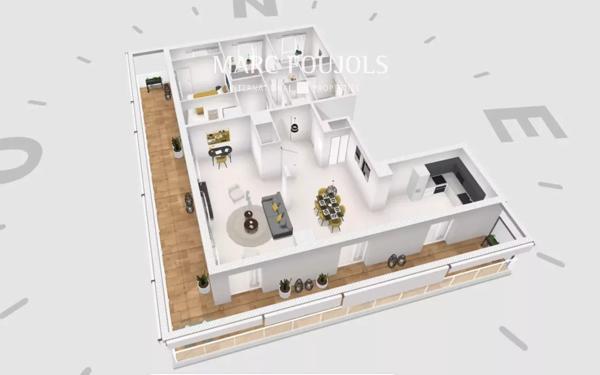 appartement neuf vue mer avec piscine et solarium sur le toit