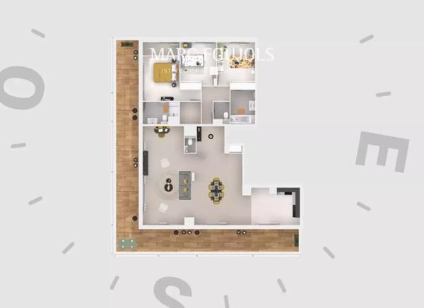 appartement neuf vue mer avec piscine et solarium sur le toit