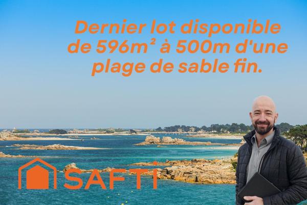 Terrain construcible à moins de 500m de la plage