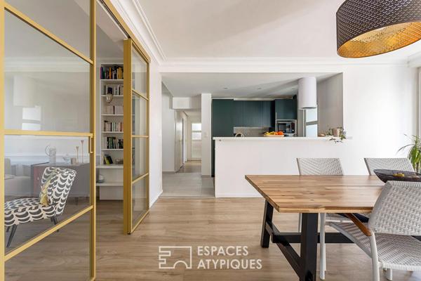 Appartement rénové en dernier étage avec une terrasse plein ciel de 122m2