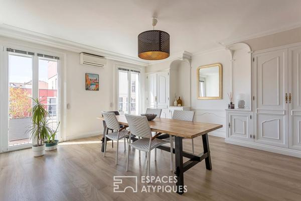 Appartement rénové en dernier étage avec une terrasse plein ciel de 122m2