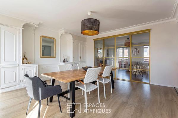 Appartement rénové en dernier étage avec une terrasse plein ciel de 122m2