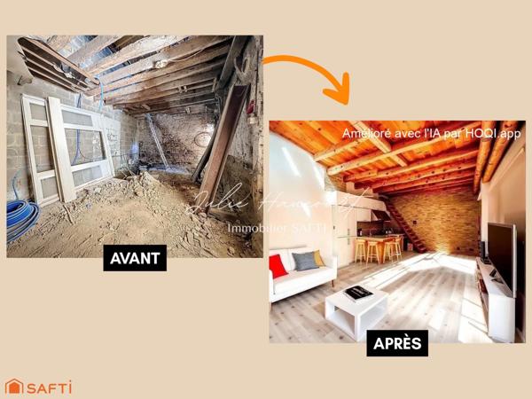 Maison de bourg à rénover – Fort potentiel d’aménagement à Messei (à 5 min de Flers)