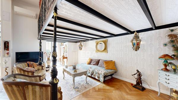 NICE - FLEURS : JOLI LOFT PLEIN SUD AU CALME DONNANT SUR JARDIN PLEIN SUD