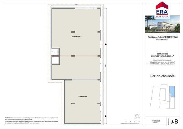 A VENDRE Local commercial Monteux 259.5 m2