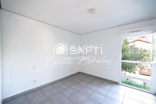 PERPIGNAN, DANS BELLE RESIDENCE, ASCENSEUR, T3 AVEC PLACE DE PARKING PRIVE