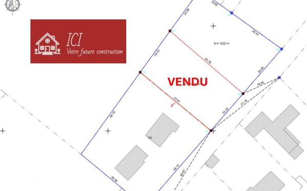 Terrain à vendre    Pons