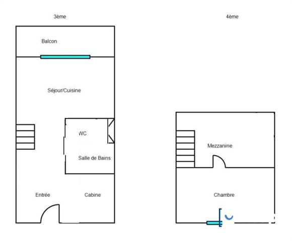 2 pièces avec TERRASSE et EMPLACEMENT PRIVATIF