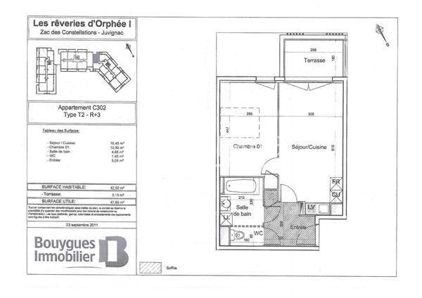 Appartement · Location Juvignac (34990) 2 pièces · 43m²