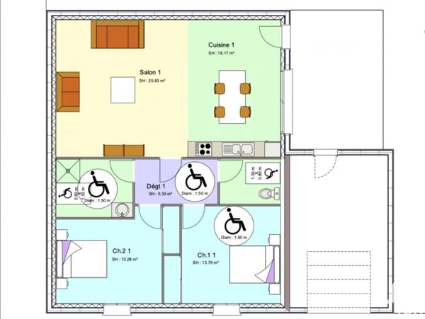 Maison 4 pièces de 90 m² à Évron (53600)