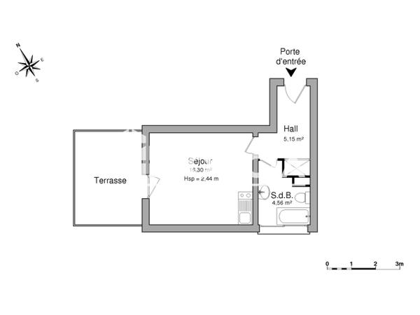 Location Studio 26.01 m² - 4 ET 6 RUE DE VIC Nancy 54000