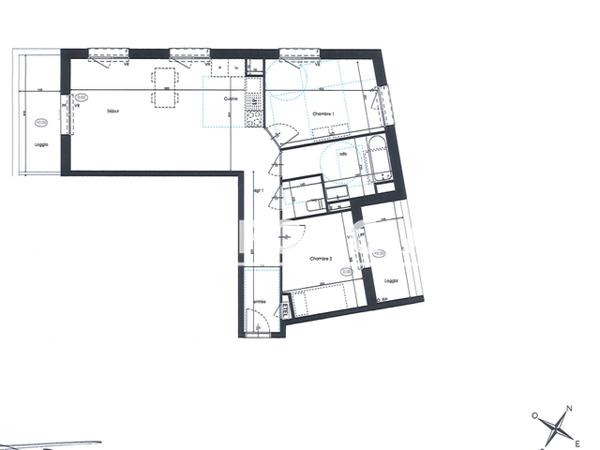 Location Appartement 3 pièces 65.2 m² - LES JARDINS D'ARC Amiens 80000