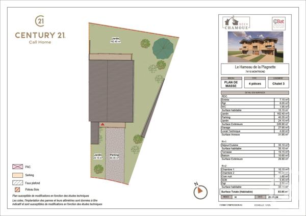 Appartement Triplex à vendre  4 pièces - 86,90 m2 MONTRIOND - 74