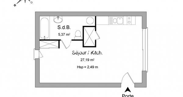 Location Studio 32.56 m² - Villemomble 93250