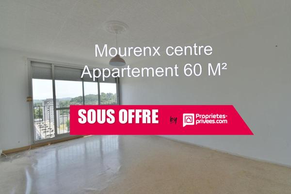 APPARTEMENT MOURENX CENTRE 60m2 HABITABLE