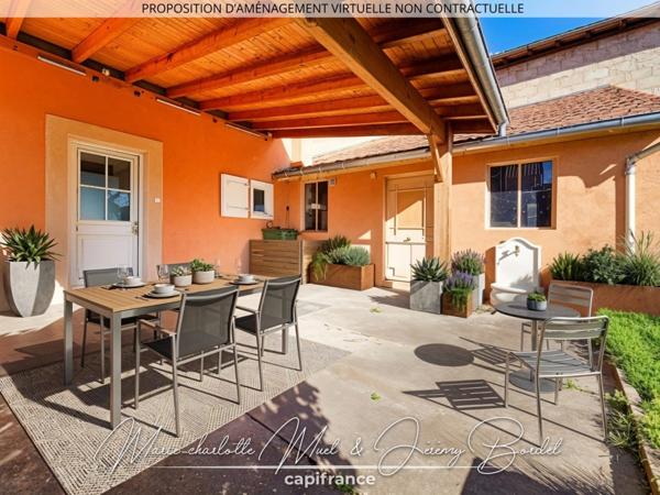 Maison 4 chambres avec jardin clos et puits