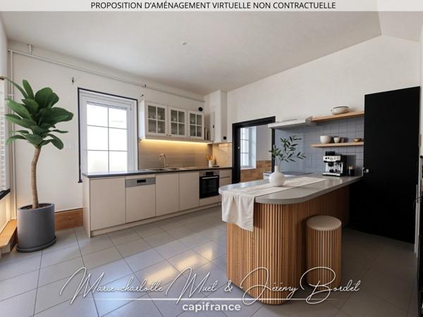 Maison 4 chambres avec jardin clos et puits