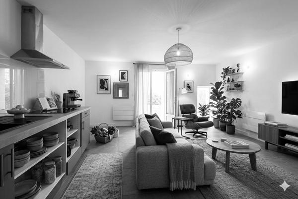 SOUS COMPROMIS - ARCHITECTURE CONTEMPORAINE - 1900 - Appartement rénové avec terrasse - Latresne