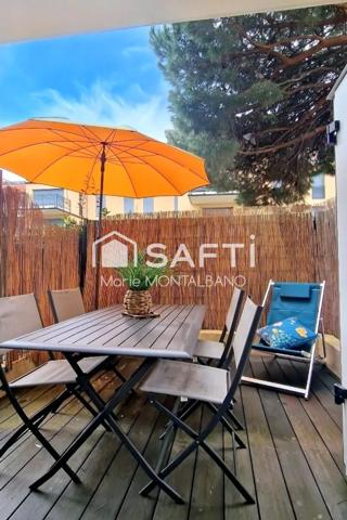 Studio avec Terrasse et parking, en 1ère ligne