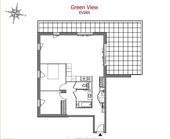 Appartement F4 à vendre  3 pièces - 81,67 m2 EVIAN LES BAINS - 74
