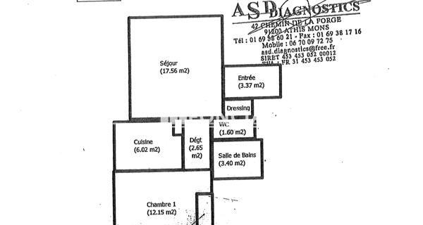 Location Appartement 2 pièces 48.94 m² - Longjumeau 91160