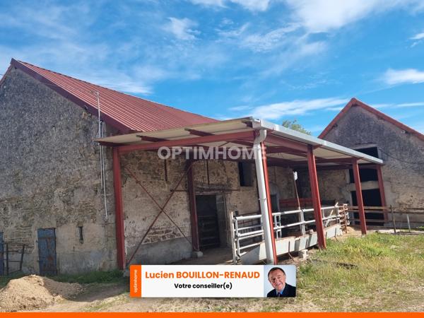 Propriété agricole avec 5 hect de terrain ( prairies) à vendre 7 pièces +dépendances
