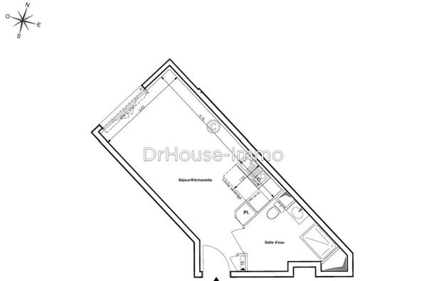 Appartement à vendre 1 pièce de 28 m²