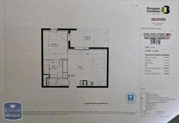 Appartement à louer 2 pièces Dijon (21000)