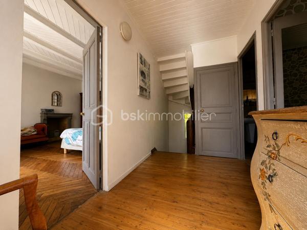BSKIMMOBILIER vous présente : Une maison singulière, pleine de cachet, idéalement située et offrant de belles possibilités d’évolution. Un bien rare pour celles et ceux qui recherchent plus qu’une simple habitation : un véritable lieu de vie.

Amoureux de la belle pierre, du charme de l’ancien et des maisons qui ont une véritable âme, cette propriété devrait immédiatement retenir votre attention.

Édifiée sur un terrain clos d’environ 1 130 m², cette maison de caractère de 8 pièces séduit par son cachet authentique, ses beaux volumes et son environnement privilégié. Ici, tout est réuni : pierre apparente, poutres, carreaux anciens, belles hauteurs, ambiance chaleureuse et extérieur agréable, le tout avec écoles, commerces et gare accessibles à pied.

Le rez-de-chaussée propose une belle entrée, un vaste espace séjour–salle à manger, un salon cosy, une cuisine ouverte ainsi qu’un cellier. Les pièces de vie offrent une atmosphère conviviale et familiale, avec une vraie sensation d’espace et de charme.
La maison dispose aujourd’hui de 4 chambres, réparties sur les niveaux supérieurs.

À l’étage, vous découvrirez deux belles chambres ainsi qu’une salle de bains. Le second niveau accueille deux grandes chambres supplémentaires, parfaites pour une famille, des espaces invités, un bureau ou un projet indépendant.

Un véritable atout complète ce bien : le potentiel d’évolution au rez-de-chaussée, avec la possibilité d’aménager un appartement indépendant. Cette configuration ouvre la porte à différents projets : logement familial complémentaire, espace pour recevoir, activité locative, profession indépendante ou maison d’amis.

À l’extérieur, le terrain clos offre un bel écrin de verdure, intime et agréable. Le mur de clôture en pierre vient renforcer le charme de l’ensemble et apporte une vraie identité à la propriété.

Pour plus d'information et visiter ce bien contactez Guillaume LE STRAT.

Pour vous, je réalise, gratuitement et sous 48h votre avis de valeur dans le cadre d’une succession ou de votre projet de vente sur les secteurs Golfe du Morbihan, Pays d'Auray, Ploemel, Brech, Pluneret, Sainte-Anne-D'Auray, Plumergat, Le Bono, Plougoumelen, Baden...Pluvigner et ses alentours... Au plaisir de vous aider ou vous accompagner personnellement dans votre projet immobilier !