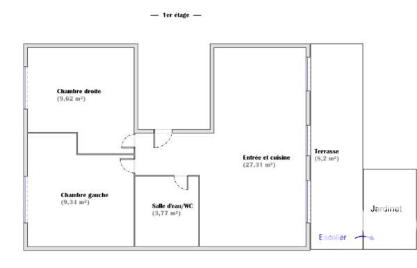Appartement à vendre 3 pièces 50 m² Montreuil