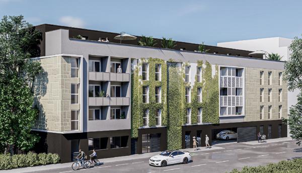 Appartement neuf de 2 chambres avec Terrasse  livrable en fin d'année (2024) avec 1 place de parking situé à Talence Quartier Médoquine.