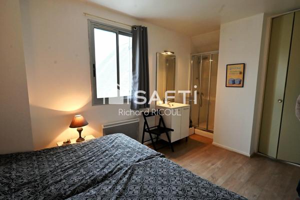 Dans l'éventail. Duplex 53m² - Cheminée - Plage 9' à pied - 2 ch, 2 sdb.