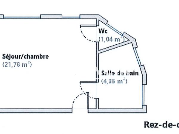 Location Studio 27.17 m² - Tourcoing 59200