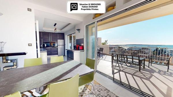 Penthouse 3 pièces 78 m²  - 86 m² de terrasses - Vue mer & Palais des Festivals