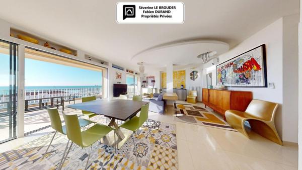 Penthouse 3 pièces 78 m²  - 86 m² de terrasses - Vue mer & Palais des Festivals
