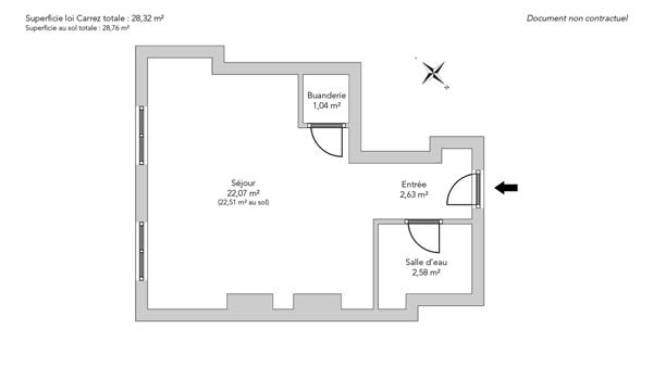 Studio Paris 3 e - BRETAGNE / RUE CHARLOT