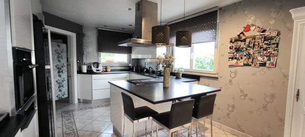 Elsenheim (67390) ELSENHEIM, prox MARCKOLSHEIM, Maison contemporaine 185 m² avec piscine et jardin.