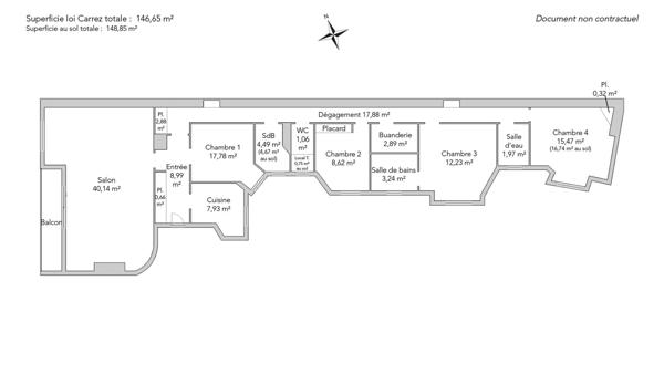 Appartement Paris 17e - PEREIRE / WAGRAM