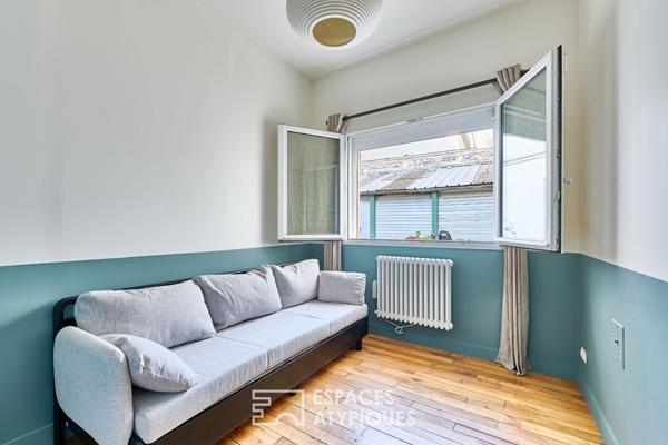 Maison rénovée par architecte avec terrasse proche Halle Pajol