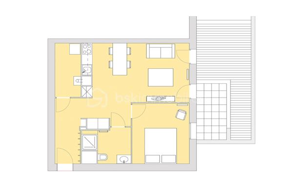 Situé en rez-de-chaussée d'une résidence de 2017 à proximité du centre de Cambo-les-bains, cet appartement de 49m2 offre une large entrée avec placard, une buanderie offrant également un bel espace de rangement, un séjour avec sa cuisine aménagée ouverte, une jolie chambre, ainsi qu'une salle d'eau avec WC. Vous profiterez également d'une terrasse de 19m2 semi couverte, entourée d'un espace végétalisé, et exposée Est vous permettant ainsi de bénéficier d'une belle luminosité le matin sans avoir les désagréments des fortes chaleurs l'été. 
Deux places de parkings privatives, une cave privative et un local à vélo commun complètent le logement.
La résidence comprend 18 appartements et est parfaitement entretenue.
Actuellement exploité en location courte durée, il génère environ 15000€ de CA annuel. Vendu meublé, avec une option de vente vide selon votre projet, il représente une belle opportunité pour un investissement ou pour un premier achat.
Contactez-moi vite pour organiser une visite et découvrir ce petit bijou !

Visite virtuelle disponible sur demande.