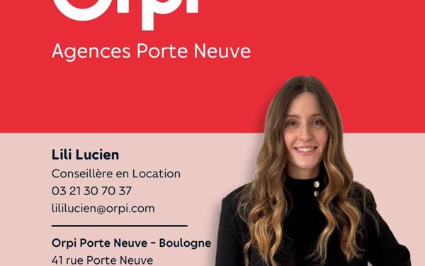 Appartement à louer    2 pièces • 46 m2 Boulogne-sur-Mer