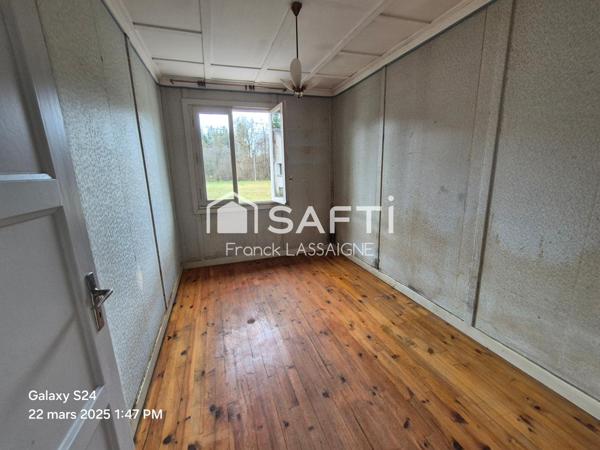 Proche centre ville Chalet 64m² + terrain/garage